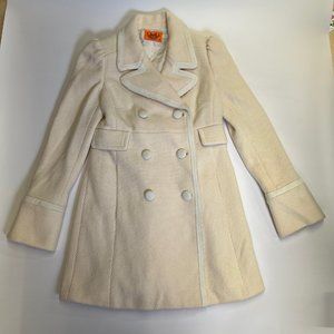 Cream and White Juicy Couture Peacoat